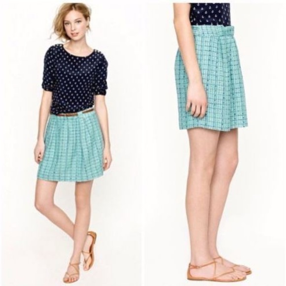 J Crew Tidepool Tweed Skirt - Picture 1 of 5
